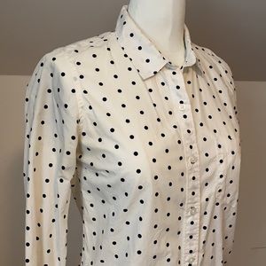 Gap Polka Dot Button Up Shirt, Sz XS